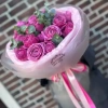 Букет из кустовых пионовидных роз "Яркое безумие"