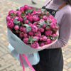 Букет из пионовидных кустовых роз "BUBBLE GUM"