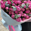 Букет из пионовидных кустовых роз "BUBBLE GUM"